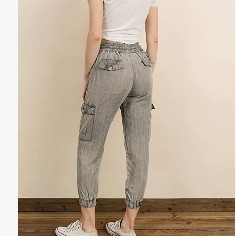 Grey cargo pants